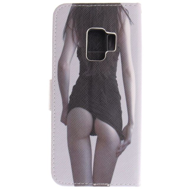 Samsung Galaxy S9 Hülle - Handy Case aus Leder - heisses Girl