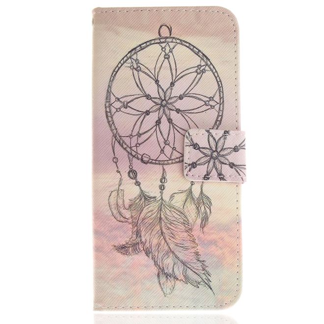 Samsung Galaxy S9 Hülle - Handy Case aus Leder - schwarzer Traumfänger