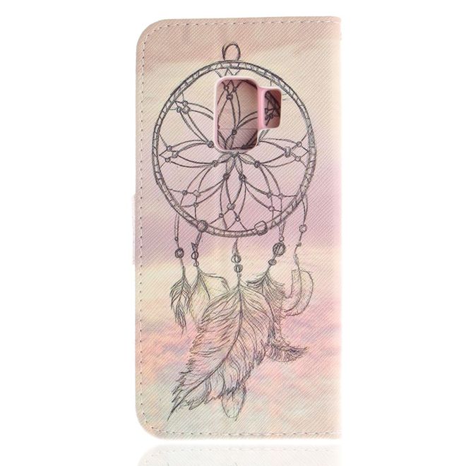 Samsung Galaxy S9 Hülle - Handy Case aus Leder - schwarzer Traumfänger