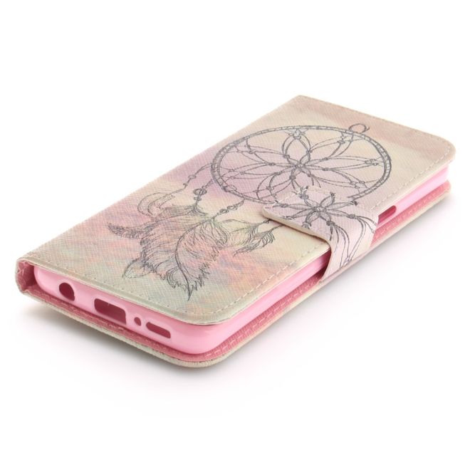 Samsung Galaxy S9 Hülle - Handy Case aus Leder - schwarzer Traumfänger