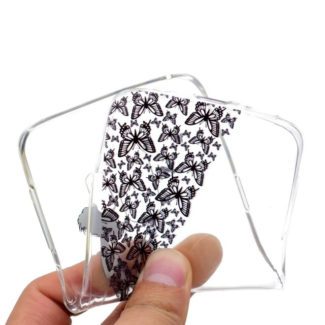 Samsung Galaxy S9 Plus Handy Case - Hülle aus elastischem TPU Plastik - Fee mit Schmetterlingen