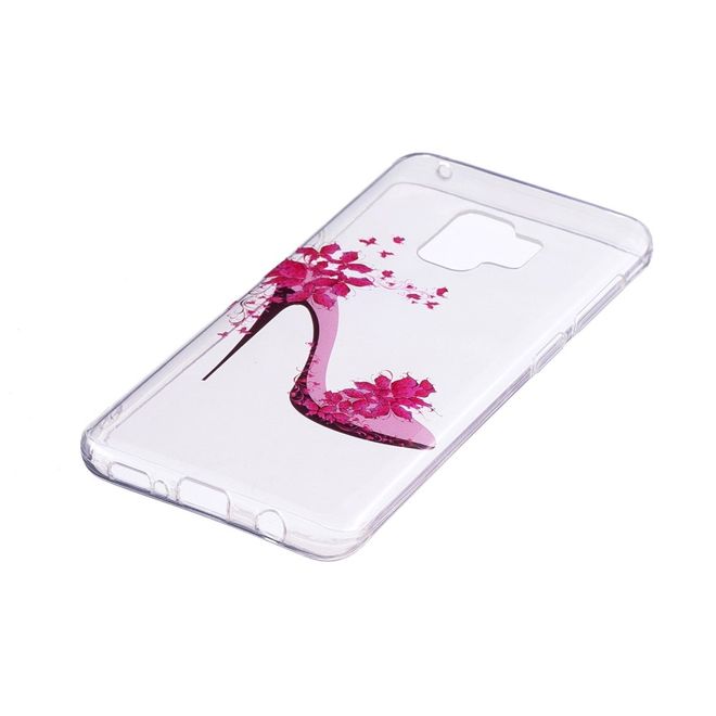 Samsung Galaxy S9 Handy Case - Hülle aus flexiblem TPU Plastik - High Heels mit Blumen