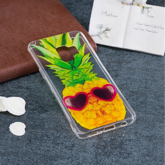 Samsung Galaxy S9 Plus Handy Case - Hülle aus flexiblem TPU Plastik - lustige Ananas
