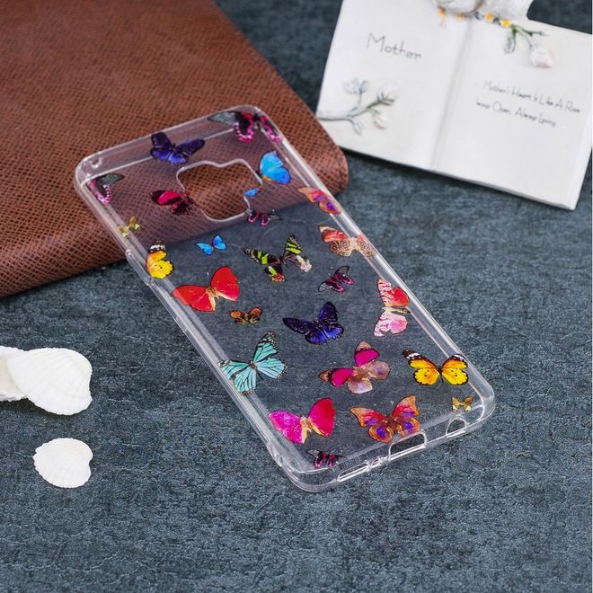 Samsung Galaxy S9 Plus Handy Case - Hülle aus flexiblem TPU Plastik - farbige Schmetterlinge