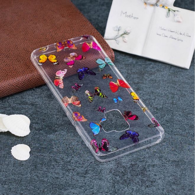 Samsung Galaxy S9 Plus Handy Case - Hülle aus flexiblem TPU Plastik - farbige Schmetterlinge