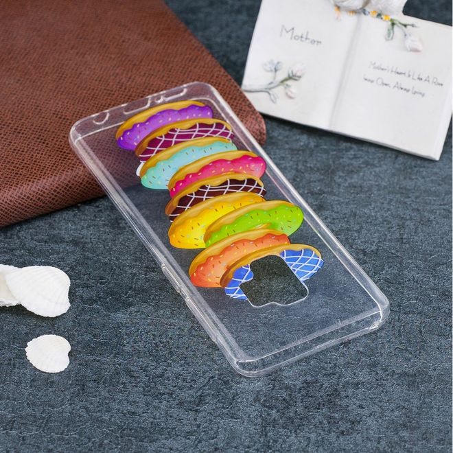 Samsung Galaxy S9 Plus Handy Case - Hülle aus flexiblem TPU Plastik - farbige Donuts