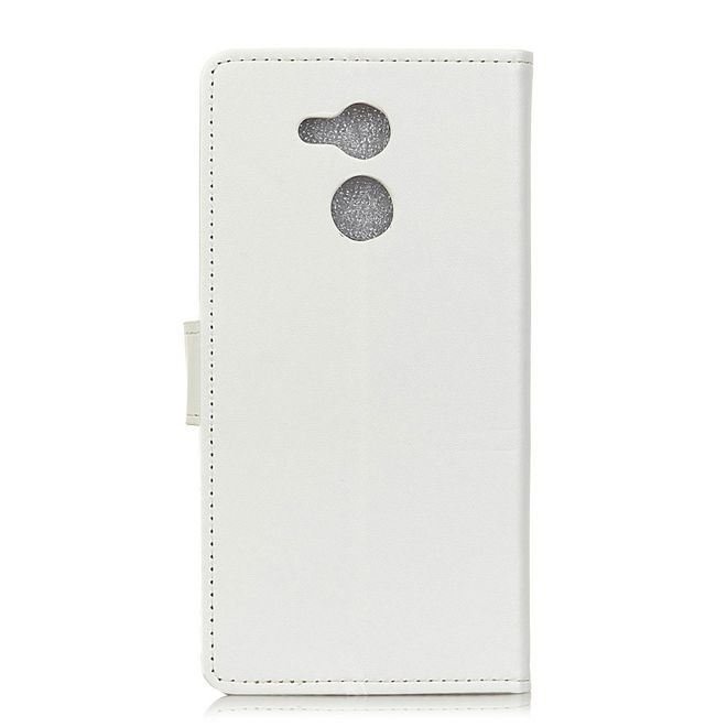 Huawei Honor 6C Pro / V9 Play Handy Hülle - Magnetisches Case aus Leder - mit Standfunktion - weiss