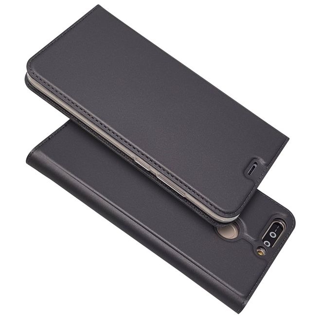 Huawei Honor 8 Pro / V9 Case - Handyhülle aus Leder - mit Magnetverschluss - schwarz