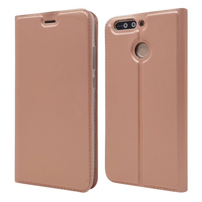 Huawei Honor 8 Pro / V9 Case - Handyhülle aus Leder - mit Magnetverschluss - rosegold
