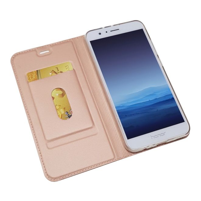 Huawei Honor 8 Pro / V9 Case - Handyhülle aus Leder - mit Magnetverschluss - rosegold