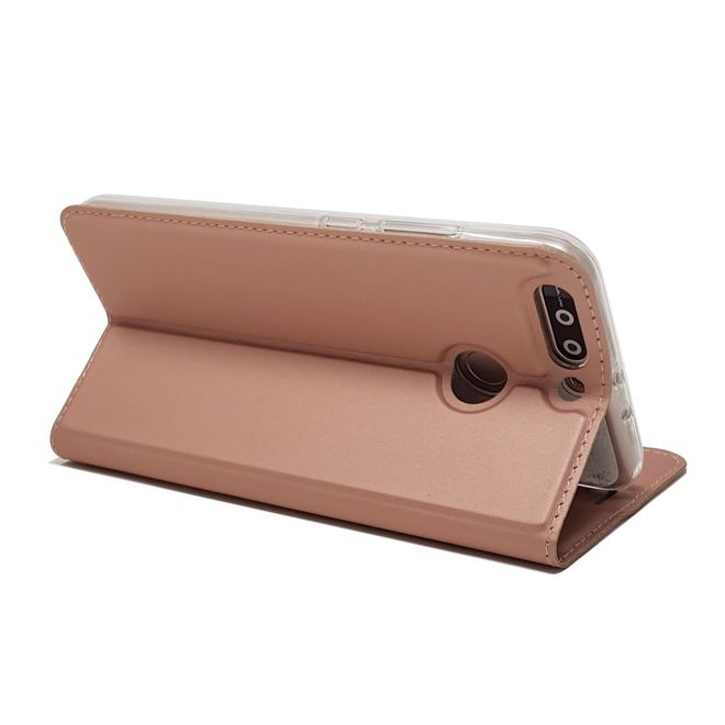 Huawei Honor 8 Pro / V9 Case - Handyhülle aus Leder - mit Magnetverschluss - rosegold