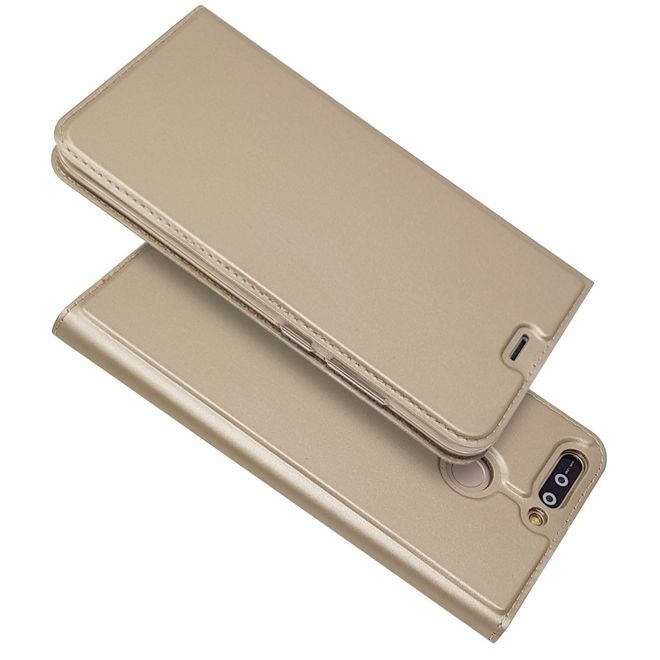 Huawei Honor 8 Pro / V9 Case - Handyhülle aus Leder - mit Magnetverschluss - gold