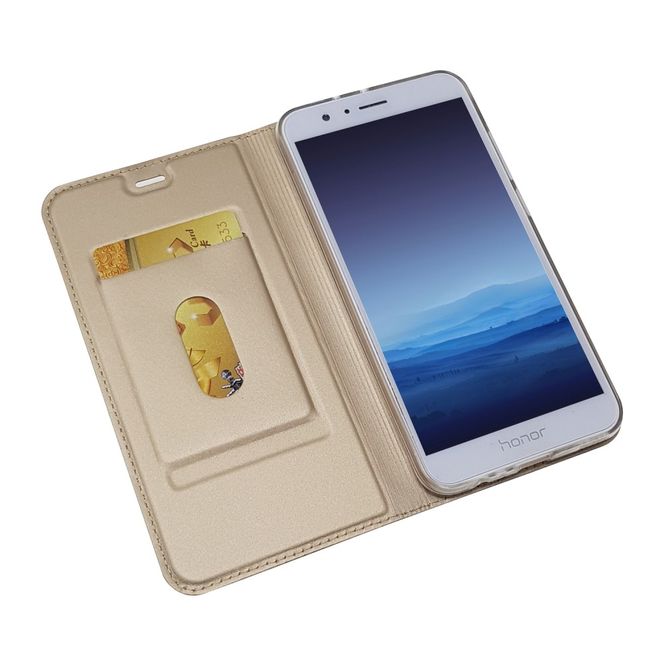 Huawei Honor 8 Pro / V9 Case - Handyhülle aus Leder - mit Magnetverschluss - gold
