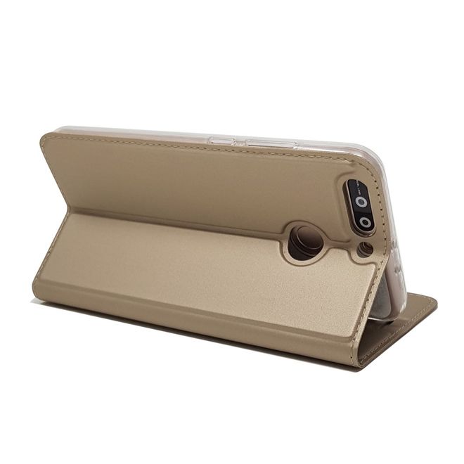 Huawei Honor 8 Pro / V9 Case - Handyhülle aus Leder - mit Magnetverschluss - gold