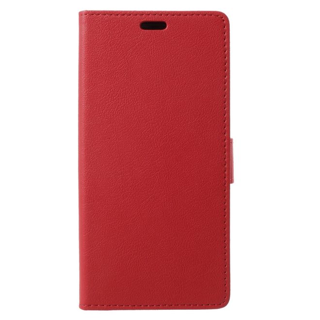 BlackBerry Motion Handyhülle - Case aus Leder - mit Standfunktion - rot