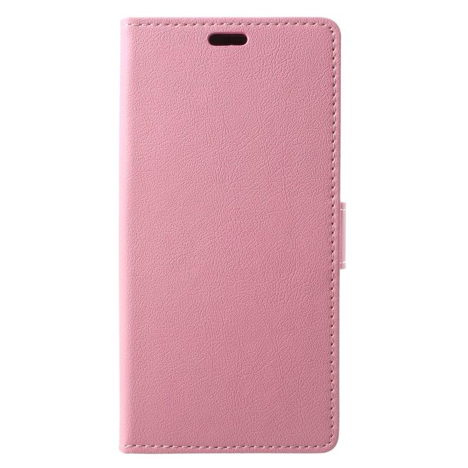 BlackBerry Motion Handyhülle - Case aus Leder - mit Standfunktion - pink