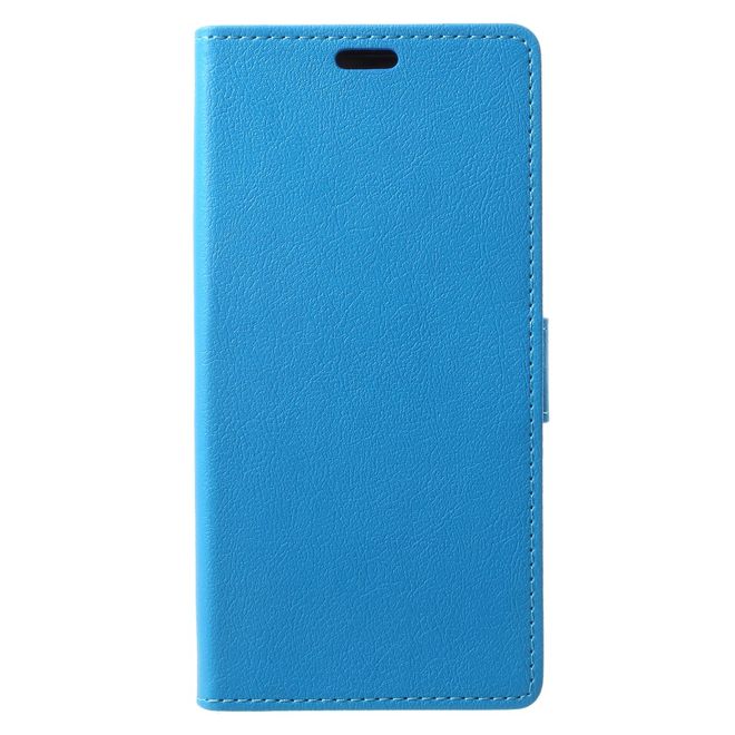 BlackBerry Motion Handyhülle - Case aus Leder - mit Standfunktion - blau