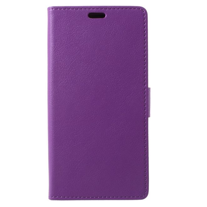 BlackBerry Motion Handyhülle - Case aus Leder - mit Standfunktion - purpur