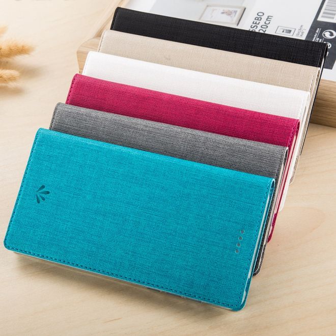 Vili Dmx - BlackBerry Motion Hülle - Case aus Leder - mit Standfunktion - grau