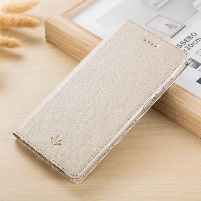 Vili Dmx - BlackBerry Motion Hülle - Case aus Leder - mit Standfunktion - gold