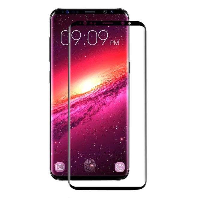 Hat Prince - Samsung Galaxy S9 Schutzglas - Displayschutz aus gehärtetem Glas - 3D Curved Full Coverage - transparent