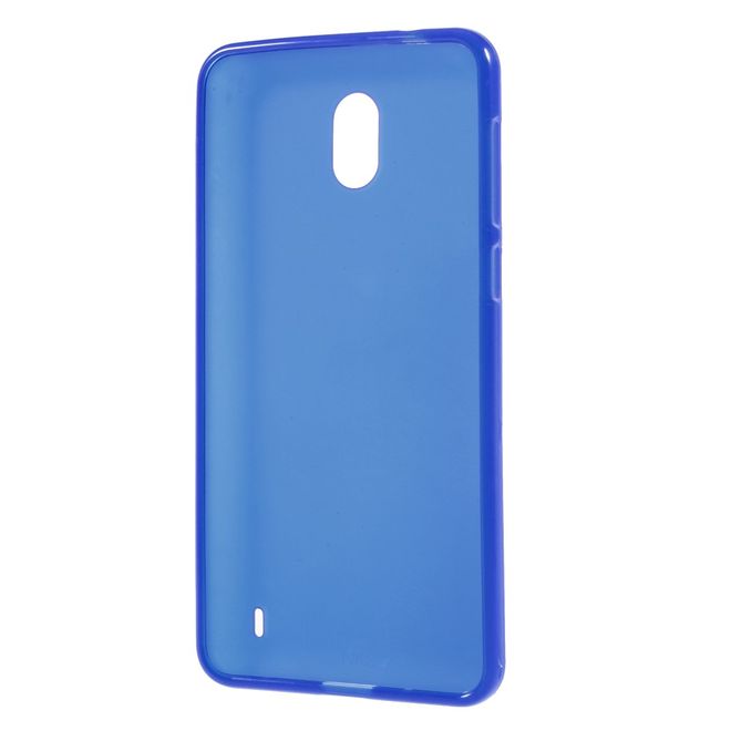 Nokia 2 Handy Hülle - TPU Softcase - matt - blau
