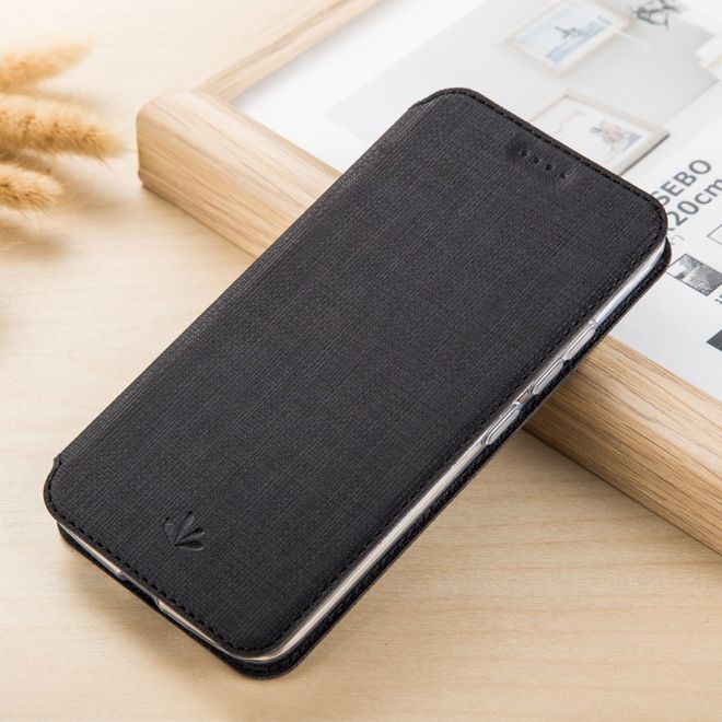 Vili Dmx - Nokia 8 Sirocco Hülle - Case aus Leder - mit Standfunktion - schwarz