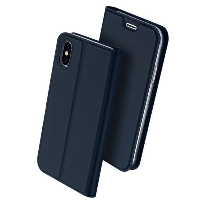 Dux Ducis - iPhone XS / X Hülle - Handy Bookcover - Skin Pro Series - blau