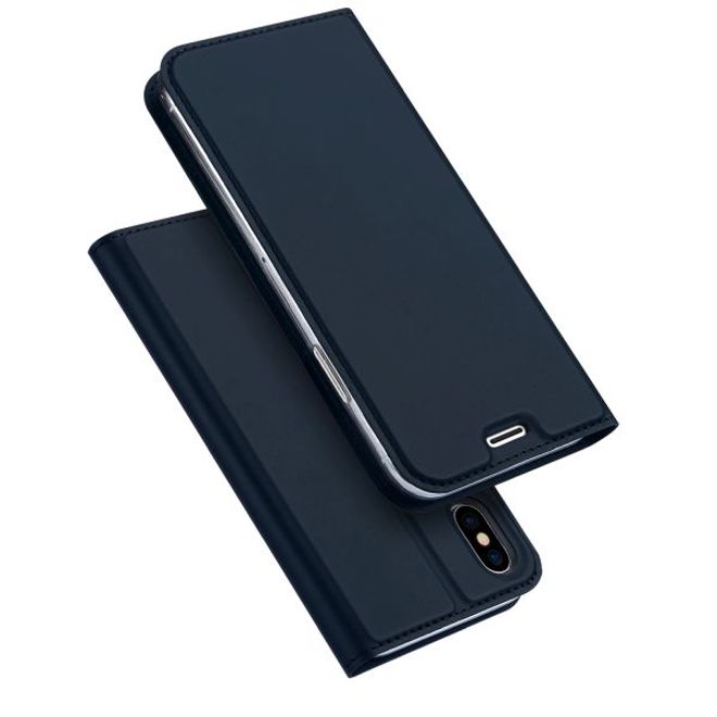 Dux Ducis - iPhone XS / X Hülle - Handy Bookcover - Skin Pro Series - blau