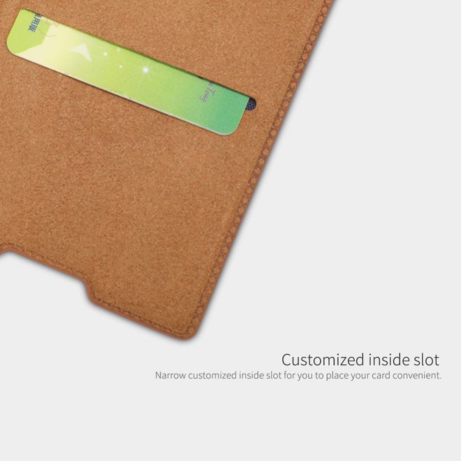 Nillkin - Sony Xperia XA2 Ultra Hülle - Leder Book Case - Qin Series - braun