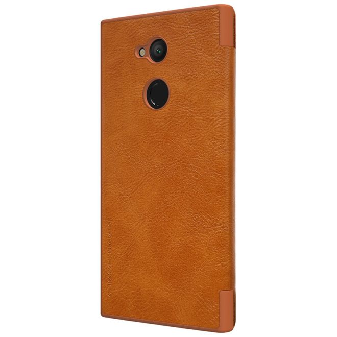 Nillkin - Sony Xperia XA2 Ultra Hülle - Leder Book Case - Qin Series - braun