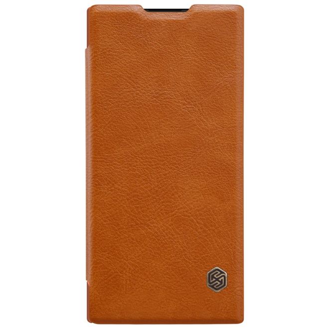 Nillkin - Sony Xperia XA2 Ultra Hülle - Leder Book Case - Qin Series - braun