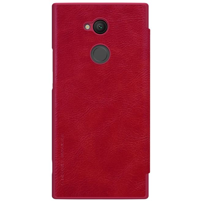 Nillkin - Sony Xperia XA2 Ultra Hülle - Leder Book Case - Qin Series - rot