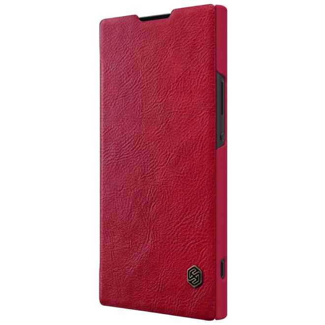 Nillkin - Sony Xperia XA2 Ultra Hülle - Leder Book Case - Qin Series - rot
