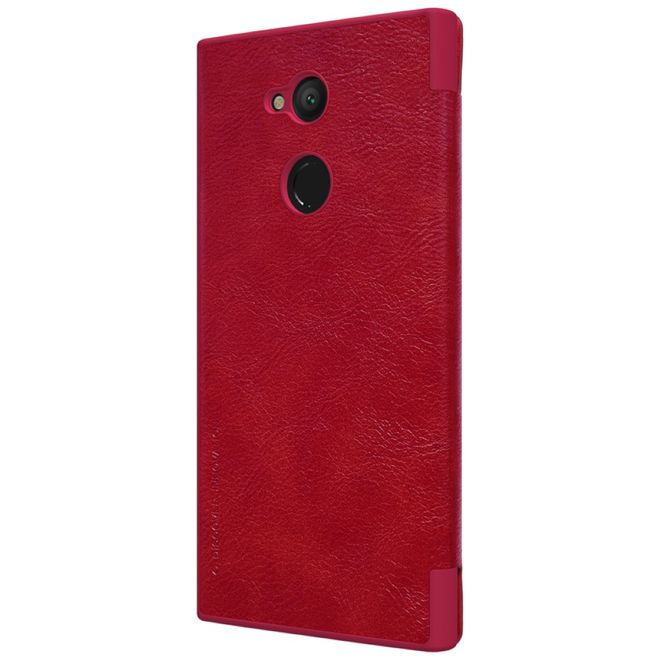 Nillkin - Sony Xperia XA2 Ultra Hülle - Leder Book Case - Qin Series - rot