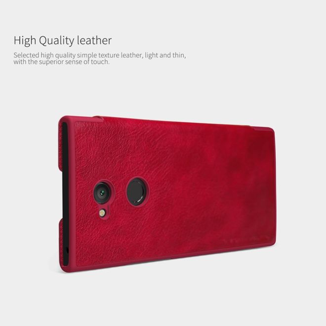 Nillkin - Sony Xperia XA2 Ultra Hülle - Leder Book Case - Qin Series - rot