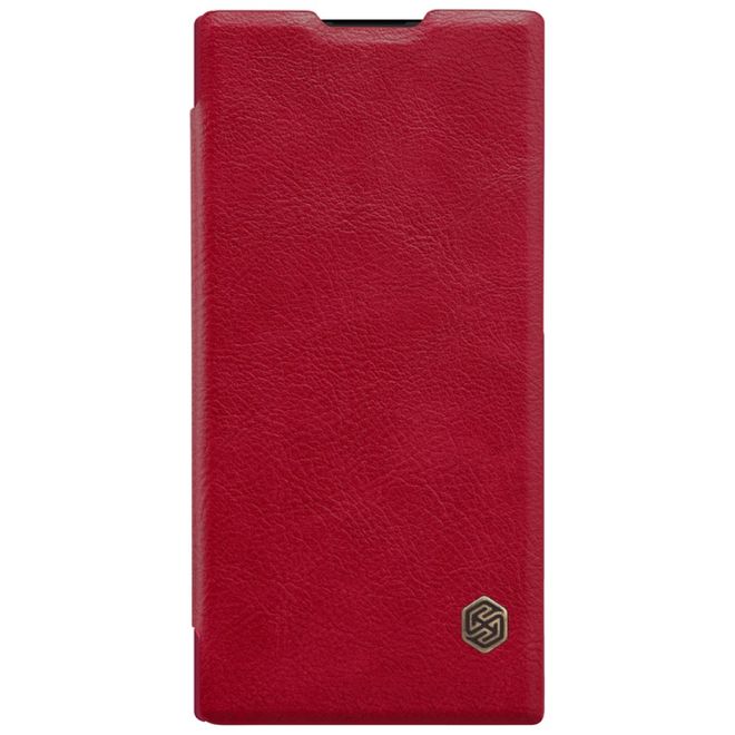 Nillkin - Sony Xperia XA2 Ultra Hülle - Leder Book Case - Qin Series - rot