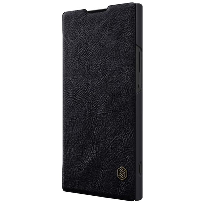 Nillkin - Sony Xperia XA2 Ultra Hülle - Leder Book Case - Qin Series - schwarz