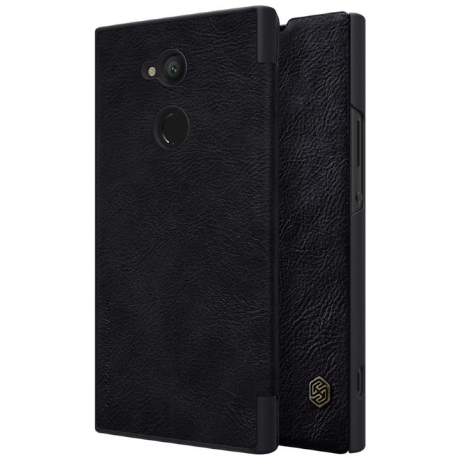 Nillkin - Sony Xperia XA2 Ultra Hülle - Leder Book Case - Qin Series - schwarz