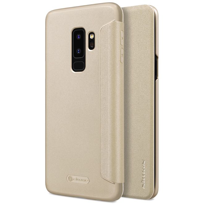 Nillkin - Samsung Galaxy S9 Plus Case - Leder Hülle - Sparkle Series - gold