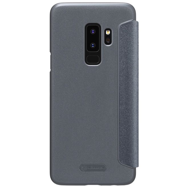 Nillkin - Samsung Galaxy S9 Plus Case - Leder Hülle - Sparkle Series - grau