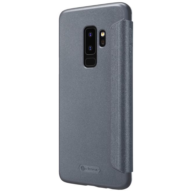 Nillkin - Samsung Galaxy S9 Plus Case - Leder Hülle - Sparkle Series - grau