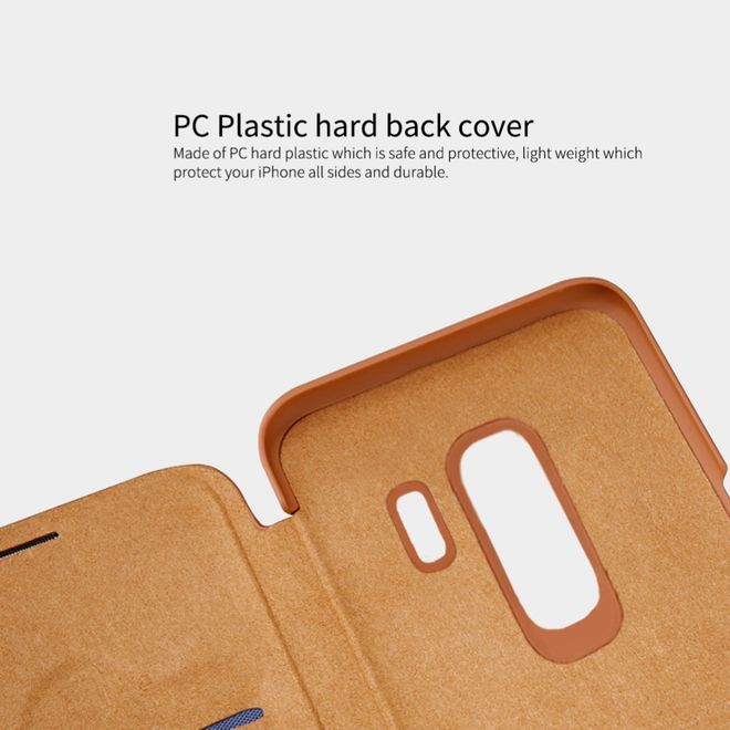 Nillkin - Samsung Galaxy S9 Plus Hülle - Leder Book Case - Qin Series - weiss