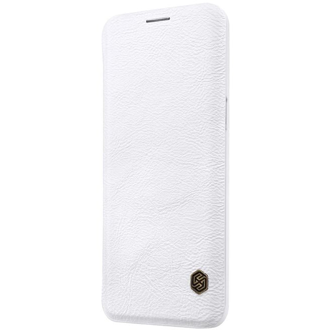 Nillkin - Samsung Galaxy S9 Plus Hülle - Leder Book Case - Qin Series - weiss