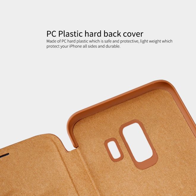 Nillkin - Samsung Galaxy S9 Hülle - Leder Book Case - Qin Series - weiss