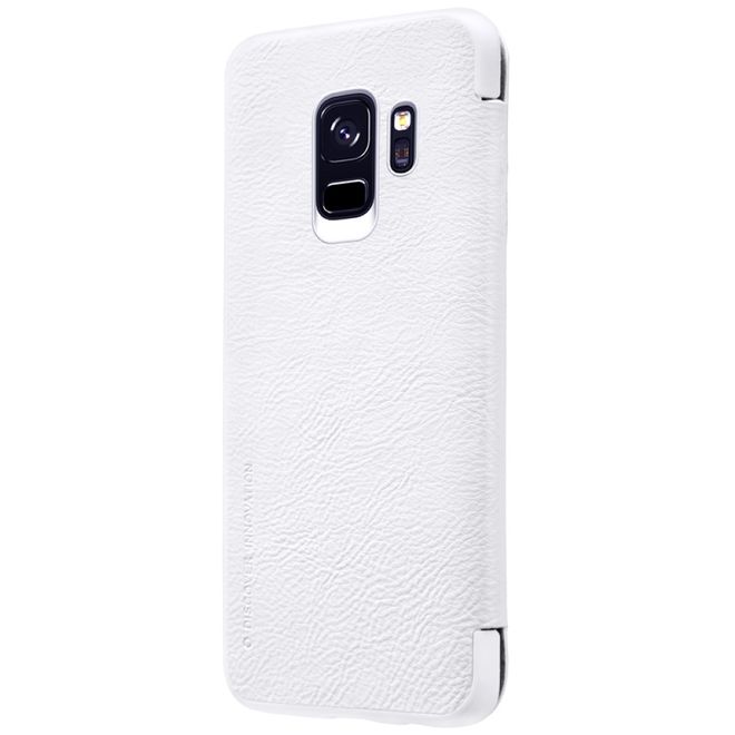Nillkin - Samsung Galaxy S9 Hülle - Leder Book Case - Qin Series - weiss