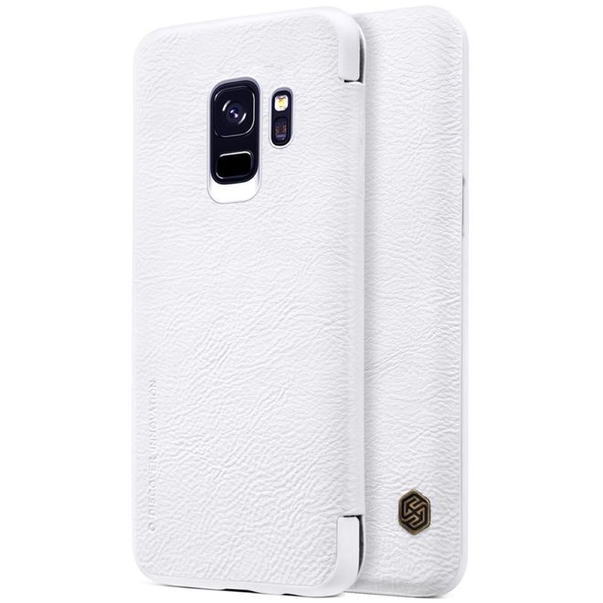 Nillkin - Samsung Galaxy S9 Hülle - Leder Book Case - Qin Series - weiss