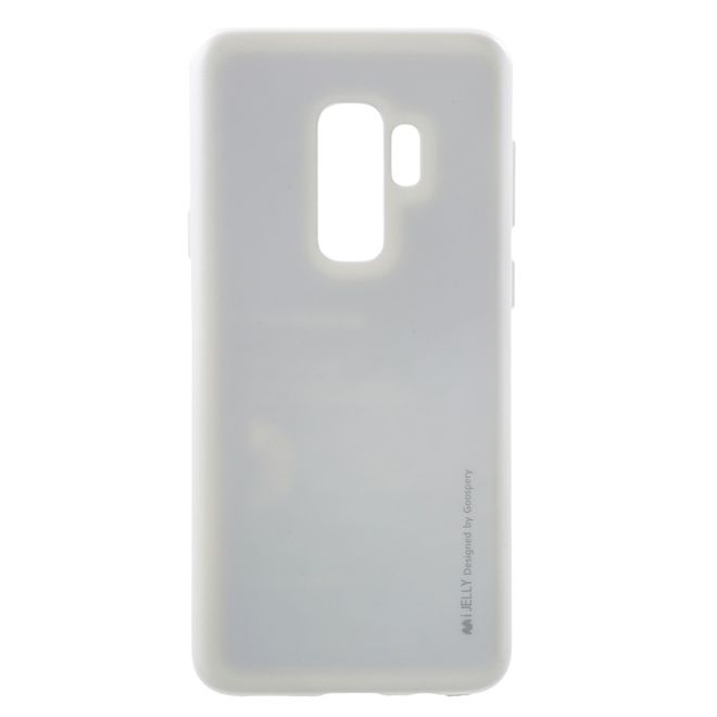 Goospery - Handy Hülle für Samsung Galaxy S9 Plus - TPU Soft Case - i Jelly Metal Series - silber