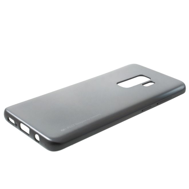 Goospery - Handy Hülle für Samsung Galaxy S9 Plus - TPU Soft Case - i Jelly Metal Series - grau