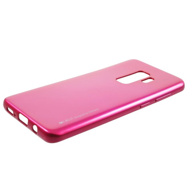 Goospery - Handy Hülle für Samsung Galaxy S9 Plus - TPU Soft Case - i Jelly Metal Series - rosa